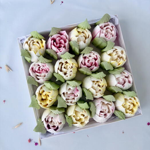 Десерт из зефира тюльпаны