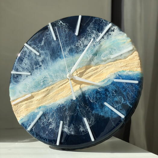 Часы морские из эпоксидной смолы