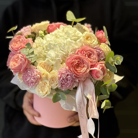 Авторская коробка «Моя любовь» 🌷💐💝/ цветы уфа/ Доставка в Уфа