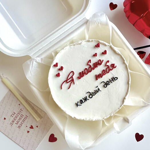 Бенто торт «я люблю тебя», 500-600 грамм🍰
