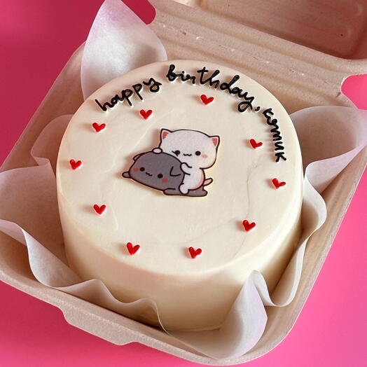 Бенто тортик любимому , любимой « happy birthday, котик»