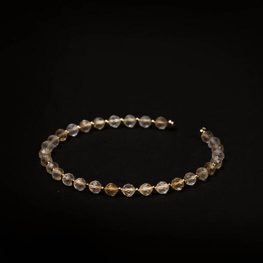 Браслет Ирис Цитрин 14K 17 см (BRA1168)