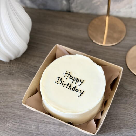 Бенто торт «Happy birthday» 🖤