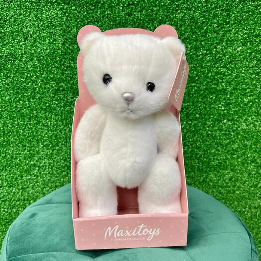 Мягкая игрушка Мишка Белый, 20см, в Коробке