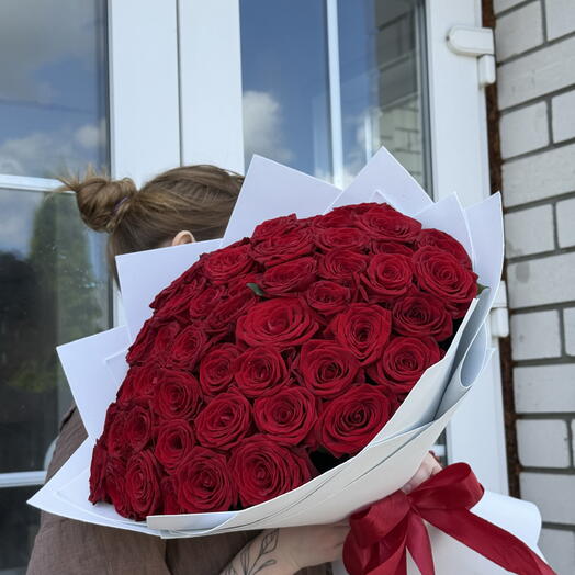 Букет из 51 розы Ред Наоми🌹