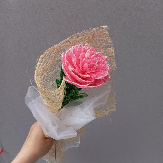 Pink Peony real size Пион розовый в реальном размере