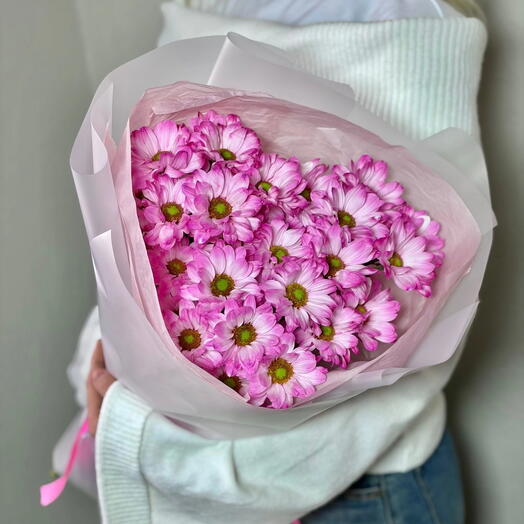 Букет-комплимент хризантемы ромашки 💕