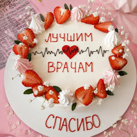 Торт для врача, торт доктору