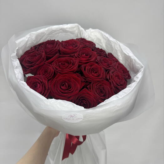 Букет из 21 красной розы