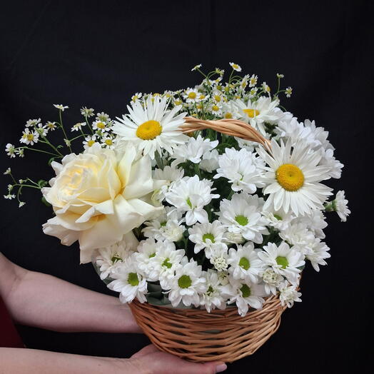 Корзина с Ромашкой