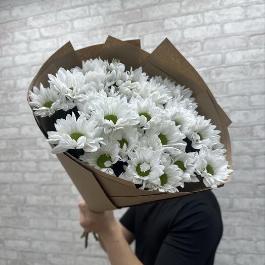 Букет из 5 кустовых Хризантем