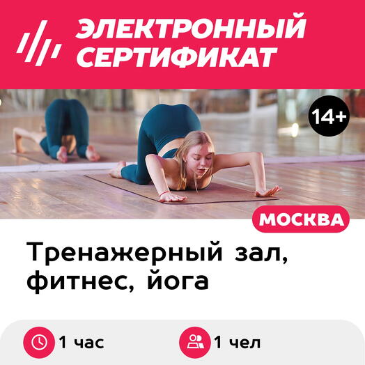 Подарочный сертификат Персональное занятие с тренером по hot barre для 1 чел. (Добрынинская)