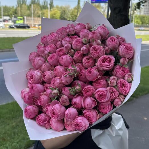 Кустовые пионовидные розы