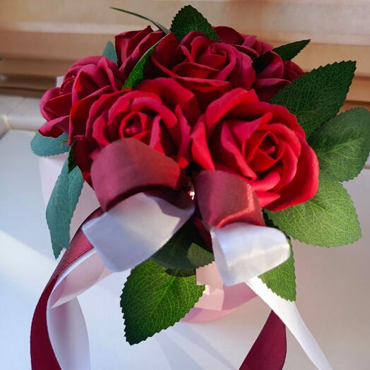 Мыльный букет красных роз 🌹