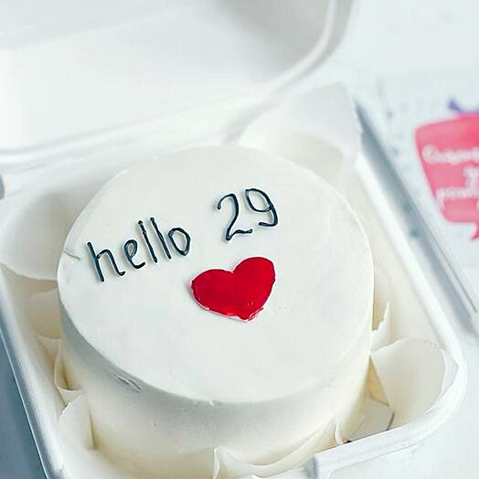 Мини торт "Hello 29"