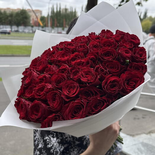 Некрупная бордовая Роза