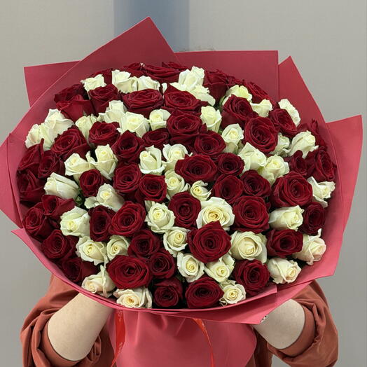 Букет из 101 розы 🌹