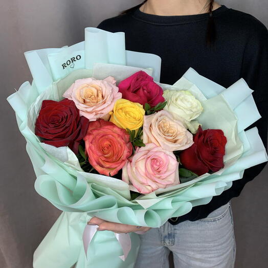 Букет Розы микс💜🩷️
