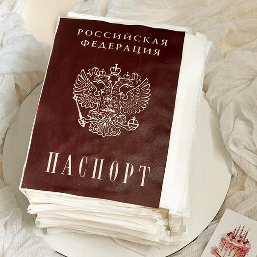 Торт-паспорт