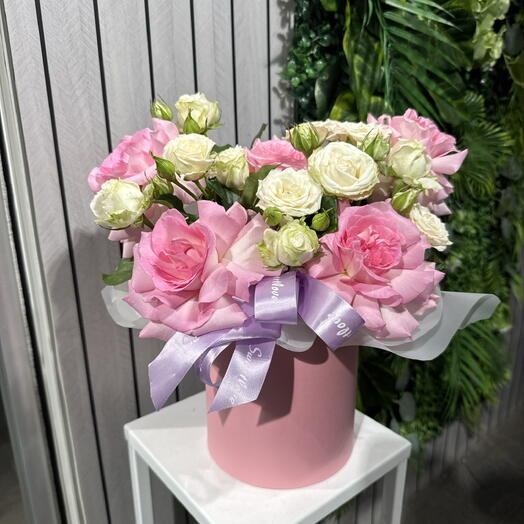 Композиция с кустовой и одноголовой розой 🌸58004