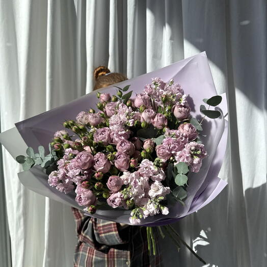 Букет сиреневый 💜 для мамы