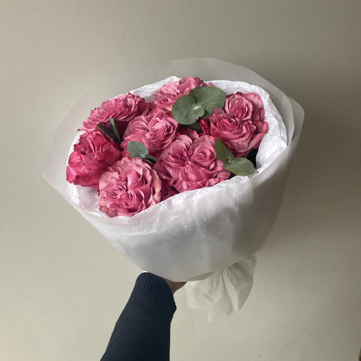 Монобукет из одноголовой пионовидной розы