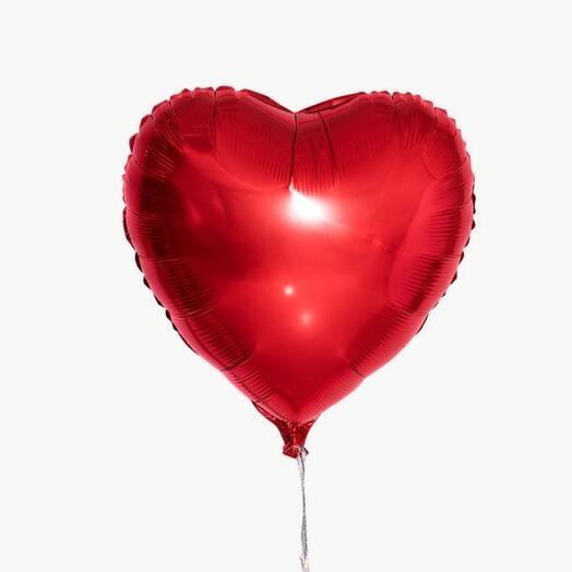 Globo de papel de aluminio "corazón Rojo"