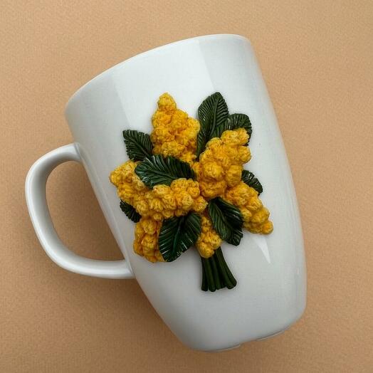 Mug with mimosa