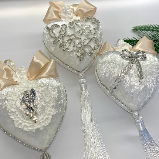 Conjunto de 3 corazones
