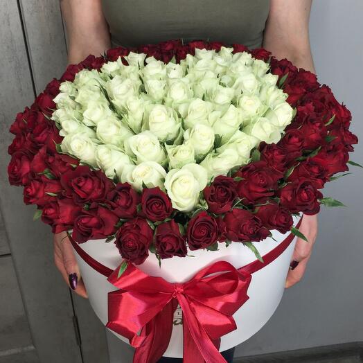 Corazón de rosas