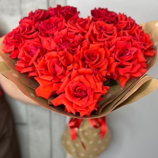 Scarlet roses