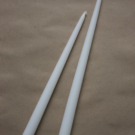 Vela cónica clásica AROMATEPLO 25cm en color blanco