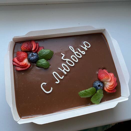 Postre traifle grande "con amor"