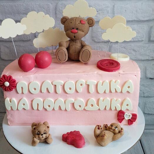 Cake "One and a half for half a year"