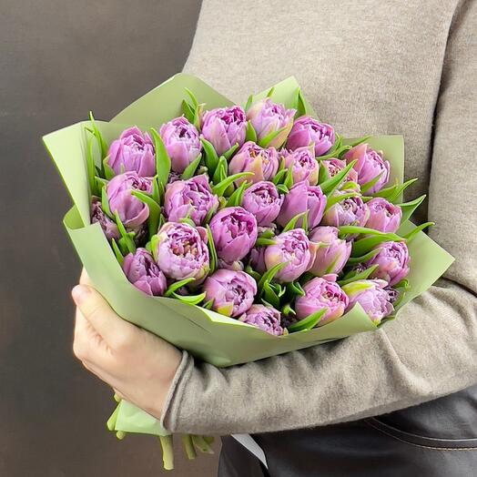 Bouquet of peony-shaped tulips Double price 25pcs