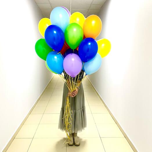 Juego de 25 globos de colores de aire