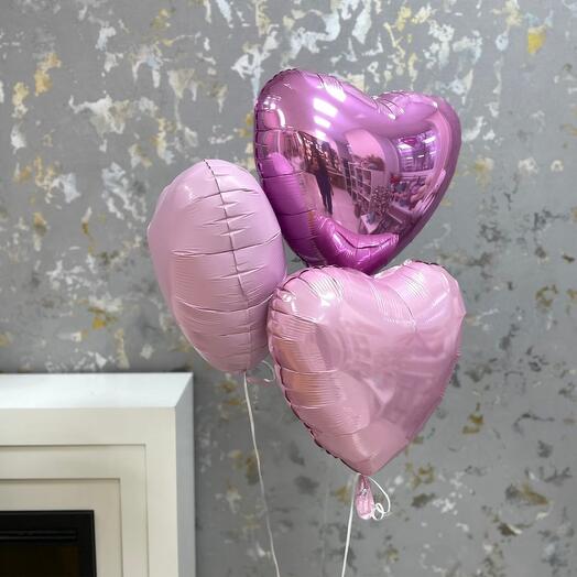 🎈Три сердца фольгированных