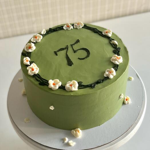 Торт 1,5 кг с цветочками (можно поменять цифру)