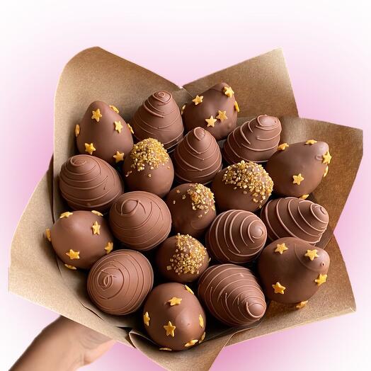 Bouquet of strawberries in chocolate 🍓