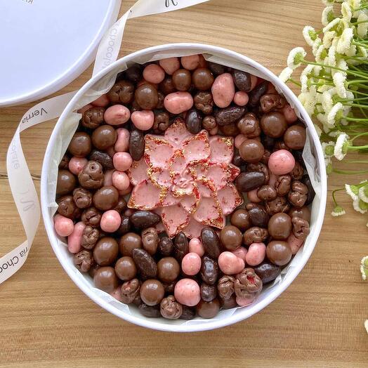Grageas surtidas de chocolate belga "Flor"