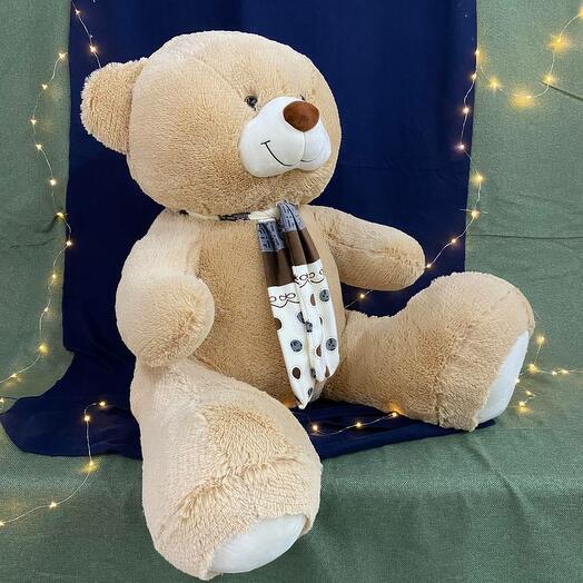 Oso de peluche 150 cm "Tower Small" Latte