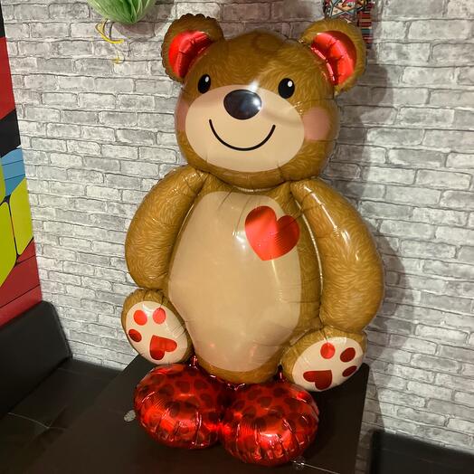 Медведь большой фольгированный :) отлично на 14 февраля