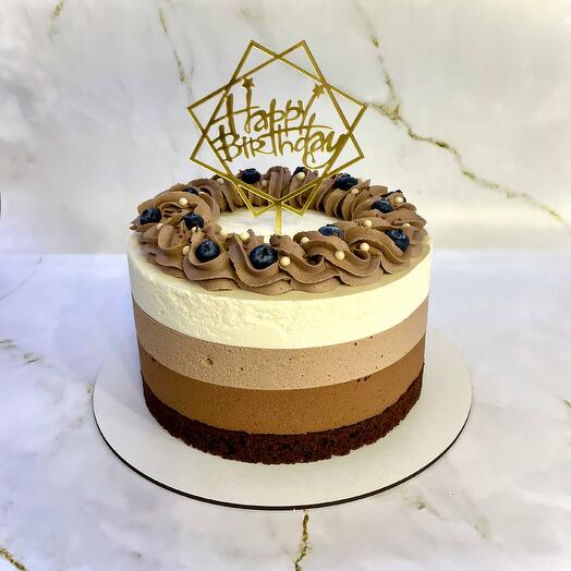 Муссовый торт "Три шоколада"