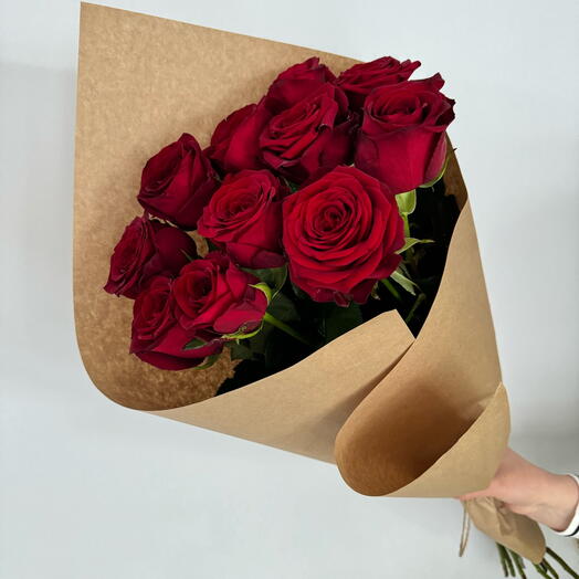 Rosas rojas 11 piezas
