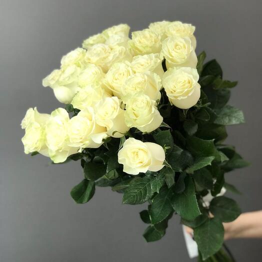 27 белых роз Эквадор