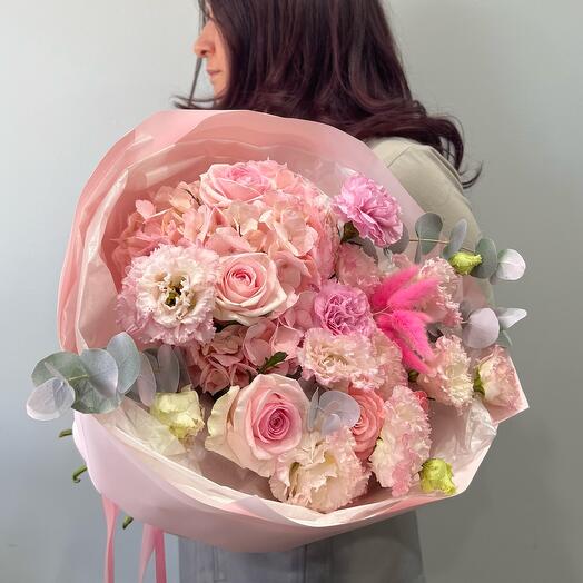 Авторский букет 💗 Розовое облако 💗