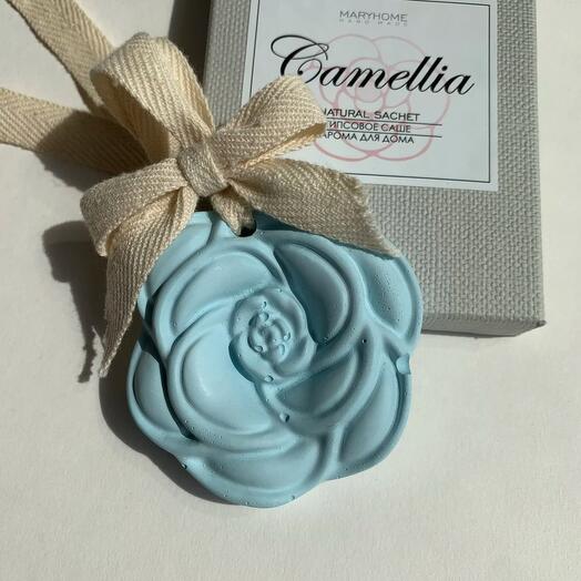 Натуральное гипсовое саше "Camellia" Арома для дома в подарочной коробке