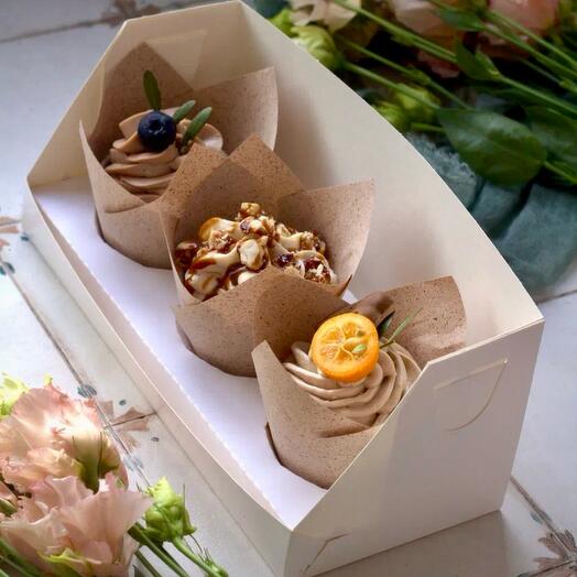 Cupcakes (vegan) assorted 3 pieces for lover, wife, friend, mom, teacher