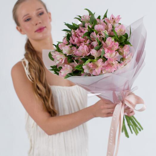 Pink Alstroemeria 11pcs BOUQUET 237