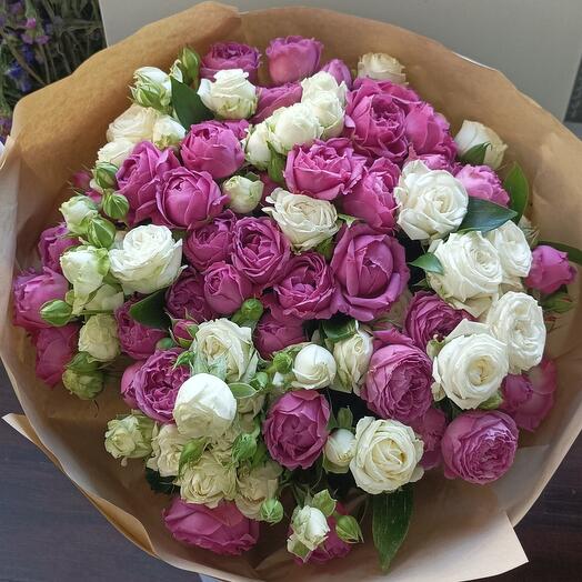 Peony-shaped roses